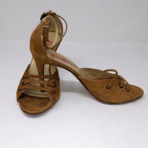 Eddie Rodriguez | Tan Suede Strappy Heels Sz 7.5